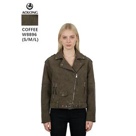 Куртка жіноча демісезонна W8896 brown р.S-L "Immei" недорого оптом від прямого постачальника