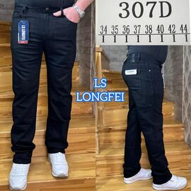 Джинси чоловічі 307D black р.34-44 "LILY" недорого оптом від прямого постачальника