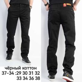 Чоловічі брюки 34-34 black р.29-38 "LILY" недорого оптом від прямого постачальника