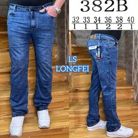 Джинси чоловічі 382B blue р.32-40 "LILY" недорого оптом від прямого постачальника
