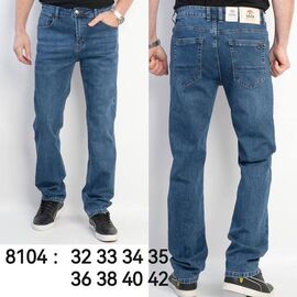Джинси чоловічі 8104 blue р.32-42 "LILY" недорого оптом від прямого постачальника