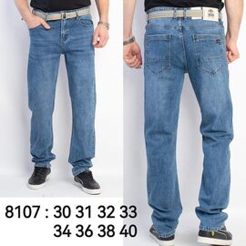 Джинси чоловічі 8107 blue р.30-40 "LILY" недорого оптом від прямого постачальника