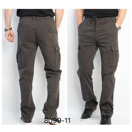 Штани чоловічі утеплені 8099-11 brown р.32-40 "LILY" недорого оптом від прямого постачальника