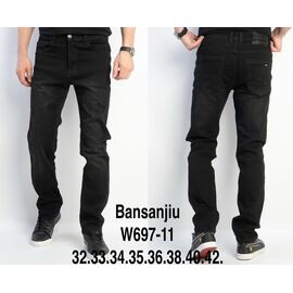 Джинси чоловічі W697-11 black р.32-42 "LILY" недорого оптом від прямого постачальника