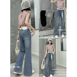 Фотография Джинсы детские на девочку 26715 grey р.26-30 "Major" недорого оптом от прямого поставщика