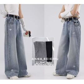 Фотография Джинсы детские на девочку 26821 grey р.26-30 "Major" недорого оптом от прямого поставщика