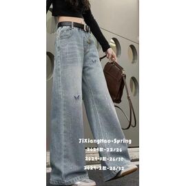 Фотография Джинсы детские на девочку 2629-1 l.blue р.26-30 "Major" недорого оптом от прямого поставщика