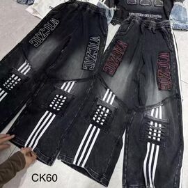 Фотография Джинсы детские на девочку CK60 black-red р.120-170 "Major" недорого оптом от прямого поставщика