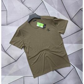 Фотография Футболка мужская 66196 khaki р.2XL-6XL "MACCALI" недорого оптом от прямого поставщика
