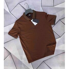 Фотография Футболка мужская 66299 brown р.S-2XL "MACCALI" недорого оптом от прямого поставщика