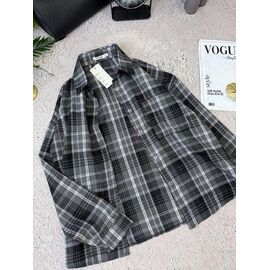 Фотография Рубашка женская 9063 grey р.42-50 "LINDA" недорого оптом от прямого поставщика