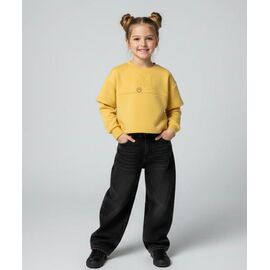 Фотография Свитер детский на девочку DD108 yellow р.122-152 "Limerense" недорого оптом от прямого поставщика