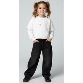 Фотография Свитер детский на девочку DD109 white р.122-152 "Limerense" недорого оптом от прямого поставщика