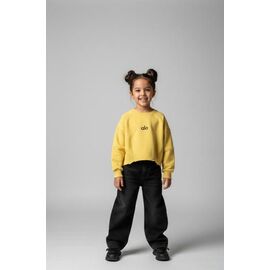 Фотография Свитер детский на девочку DD111 yellow р.122-152 "Limerense" недорого оптом от прямого поставщика