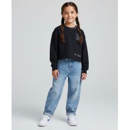 Фотография Свитер детский на девочку DD114 black р.122-152 "Limerense" недорого оптом от прямого поставщика