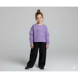 Фотография Свитер детский на девочку DD117 lilac р.122-152 "Limerense" недорого оптом от прямого поставщика