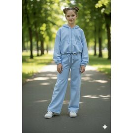 Фотография Костюм детский спортивный на девочку DD130 l.blue р.122-152 "Limerense" недорого оптом от прямого поставщика
