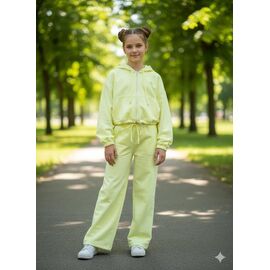 Фотография Костюм детский спортивный на девочку DD131 yellow р.122-152 "Limerense" недорого оптом от прямого поставщика