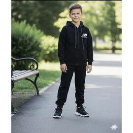 Фотография Костюм детский спортивный на мальчика DD142 black р.140-170 "Limerense" недорого оптом от прямого поставщика