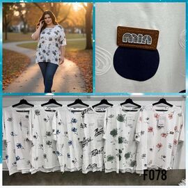 футболка жіноча 078 mix р.one size "FLORA" недорого оптом від прямого постачальника