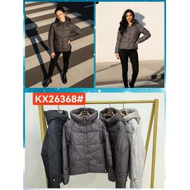 Куртка жіноча демісезонна 26368 l.grey р.M-2XL "FLORA" недорого оптом від прямого постачальника