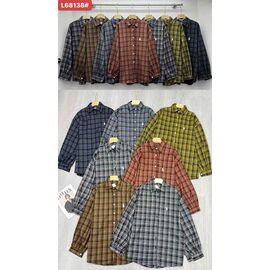 Фотография Рубашка женская 68138 mix р.50-52 "FLORA" недорого оптом от прямого поставщика