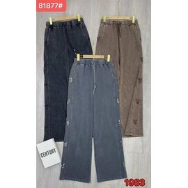 Фотография Штаны женские 81877 grey р.M-XL "FLORA" недорого оптом от прямого поставщика