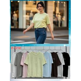 футболка жіноча P121 mix р.52-54 "FLORA" недорого оптом від прямого постачальника