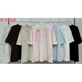 футболка жіноча P124 mix р.52-54 "FLORA" недорого оптом від прямого постачальника