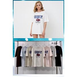 футболка жіноча P126 mix р.52-54 "FLORA" недорого оптом від прямого постачальника