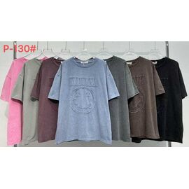 футболка жіноча P130 mix р.52-54 "FLORA" недорого оптом від прямого постачальника