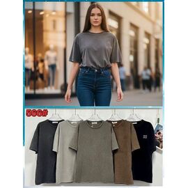 футболка жіноча P566 mix р.52-54 "FLORA" недорого оптом від прямого постачальника