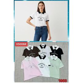 футболка жіноча X5008 mix р.52-54 "FLORA" недорого оптом від прямого постачальника