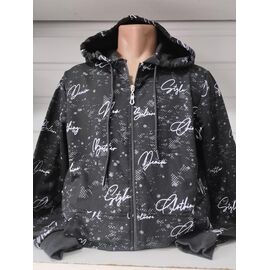 Фотография Кофта спортивная мужская 1465 black р.S-2XL "RING" недорого оптом от прямого поставщика