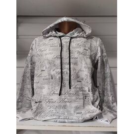 Фотография Худи мужской 1472 l.grey р.S-2XL "RING" недорого оптом от прямого поставщика