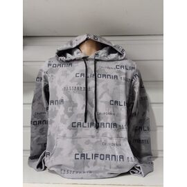 Фотография Худи мужской 1480 grey р.S-2XL "RING" недорого оптом от прямого поставщика