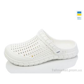 Фотография Кроксы женские летние Лето N62 білий (6 пар р.36-41) "Lot Shoes" недорого оптом от прямого поставщика