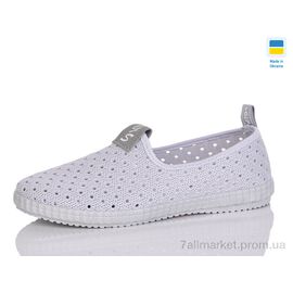 Фотография Слипоны женские тканевые Лето 526 сірий (10 пар р.36-40) "Lot Shoes" недорого оптом от прямого поставщика