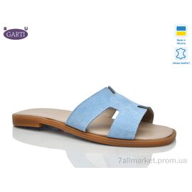 Фотография Шлепки женские облегченные Лето 64 блакитний замш (6 пар р.36-40) "Garti" недорого оптом от прямого поставщика