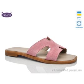 Фотография Шлепки женские облегченные Лето 64 рожевий замш (6 пар р.36-40) "Garti" недорого оптом от прямого поставщика