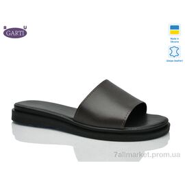 Фотография Шлепки женские облегченные Лето 97 коричнева шкіра (6 пар р.36-40) "Garti" недорого оптом от прямого поставщика