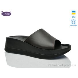 Фотография Шлепки женские облегченные Лето 0133 коричнева шкіра (6 пар р.36-40) "Garti" недорого оптом от прямого поставщика