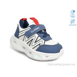 Фотография Кроссовки детские модные Весна/осень T60052F LED (8 пар р.21-26) "TOM.M" недорого оптом от прямого поставщика