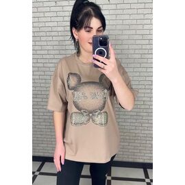 футболка жіноча 250102 beige р.S-L "PULSE" недорого оптом від прямого постачальника