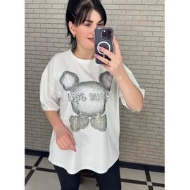 футболка жіноча 250102 white р.S-L "PULSE" недорого оптом від прямого постачальника