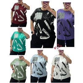 футболка жіноча 25082 wine р.54-64 "PULSE" недорого оптом від прямого постачальника