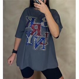 футболка жіноча 25103 d.grey р.S-L "PULSE" недорого оптом від прямого постачальника