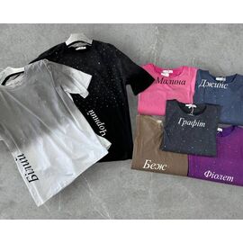 футболка жіноча 25106 d.grey р.46-56 "PULSE" недорого оптом від прямого постачальника