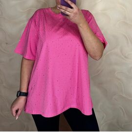 футболка жіноча 26002 pink р.52-56 "PULSE" недорого оптом від прямого постачальника