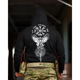 Фотография Худи мужской 1317 black р.M-3XL "Madoka" недорого оптом от прямого поставщика